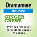 Dramamine Ginger Chews, Nausea Relief Soft Chews Lemon-Honey-Ginger, 20 Count