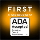 DenTek Floss Picks & Travel Case for On-the-Go, 4 Travel Cases with 6 Floss Picks Each, 6 Pack