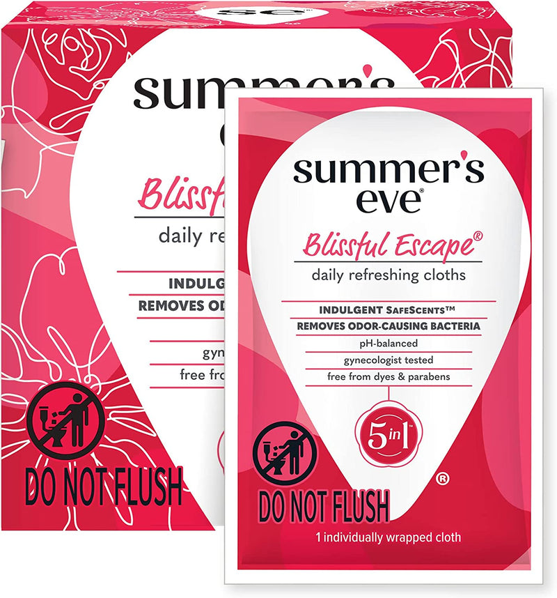 Summer's Eve Feminine Cleansing Wipes, Blissful Escape, 16 Count