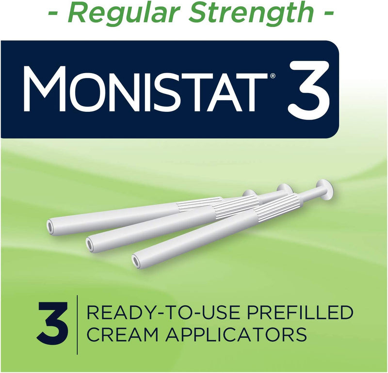MONISTAT 3-Dose Yeast Infection Treatment For Women, 3 Prefilled Cream Applicators
