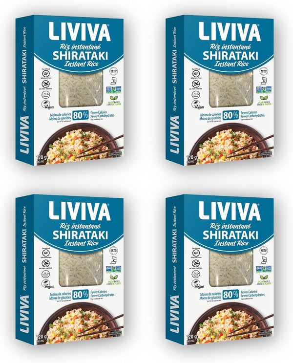 Liviva Dried Shirataki Instant Rice (4 Pack), 1 CT