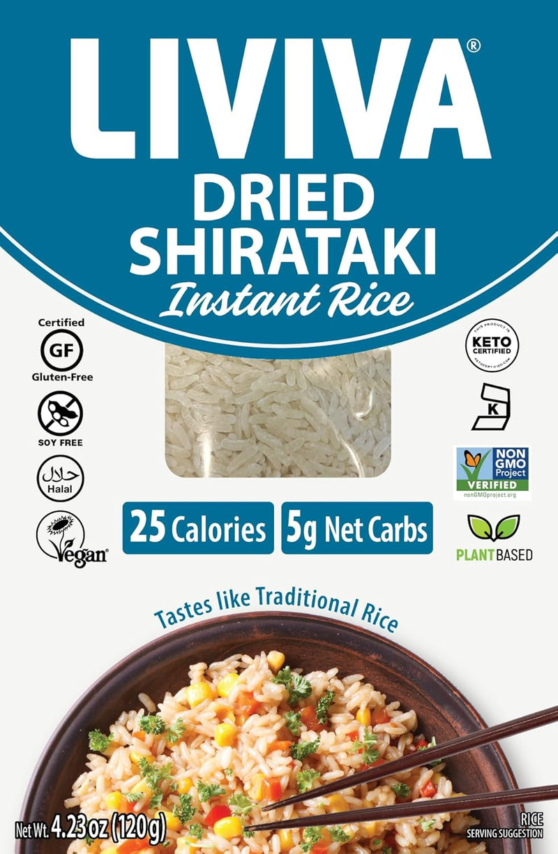 Liviva Dried Shirataki Instant Rice (4 Pack), 1 CT