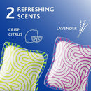 O-Cedar EasyWring Spin Mop & Bucket System +2 Power Refills with Citrus & Lavender Cleaning PACS (Variety Pack)