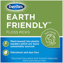 Dentek Floss Picks Earth Friendly Plant-Based Floss Picks, 60 ct