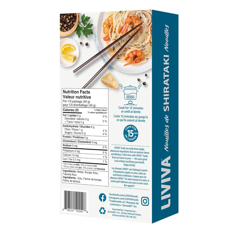 Liviva Dried Shirataki Trial Pack - 1 Noodle, 1Spag, 1 Rice (3 Pack), 1 CT