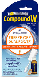 Compound W 2-in-1 Treatment Kit for Large Warts, Freeze Off & Liquid Wart Remover, 8 ct
