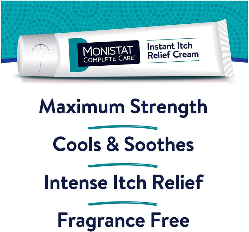 MONISTAT Care Maximum Strength Instant Itch Relief Cream, 1 oz