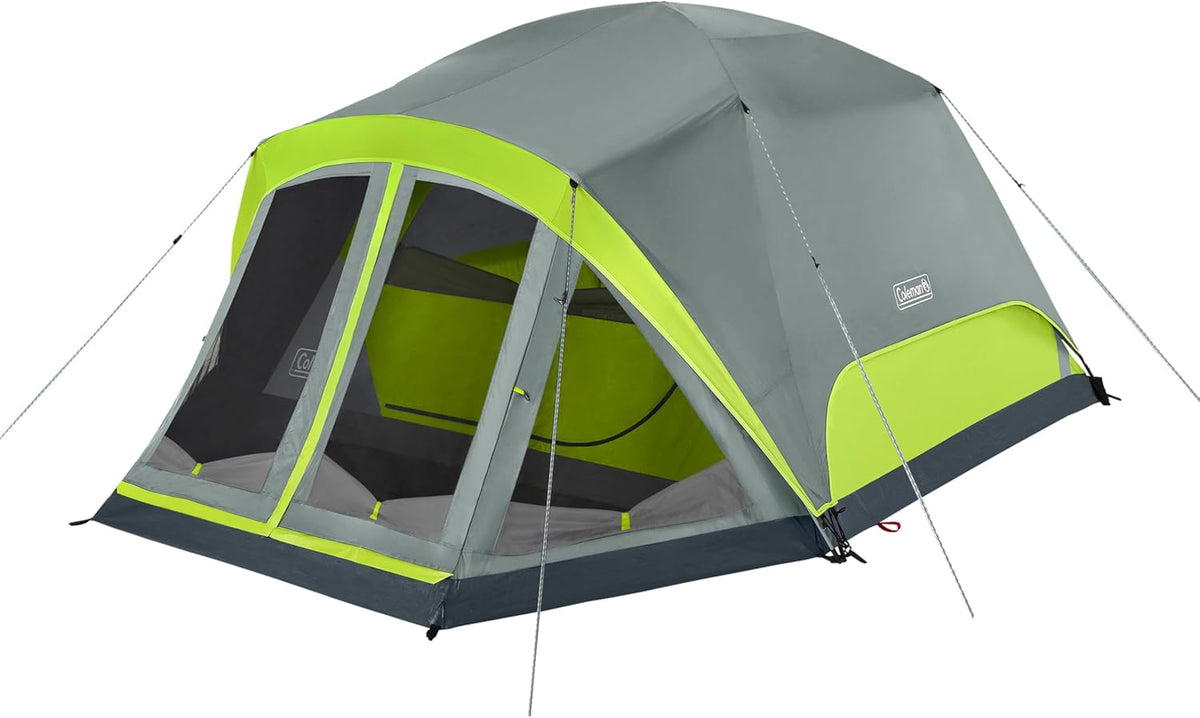 Skydome 4-Person Camping Tent with Screen Room, Rock Grey