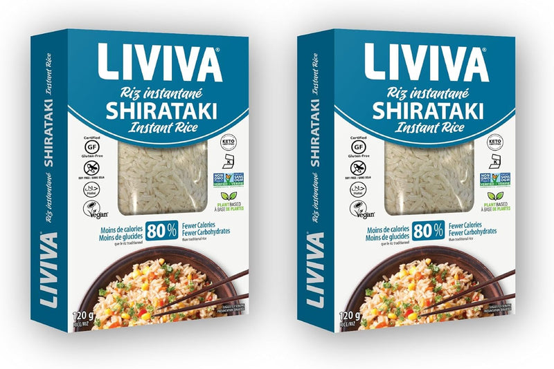 Liviva Dried Shirataki Instant Rice (2 Pack), 1 CT