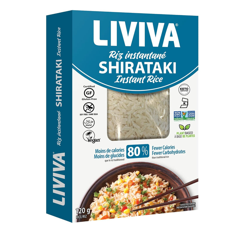 Liviva Dried Shirataki Trial Pack - 1 Noodle, 1Spag, 1 Rice (3 Pack), 1 CT