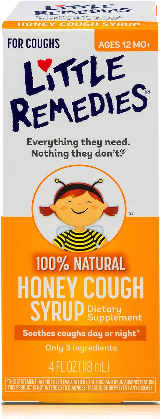 Little Remedies Honey Cough Syrup, 100% Natural, 12 Months & Up, 4 fl oz