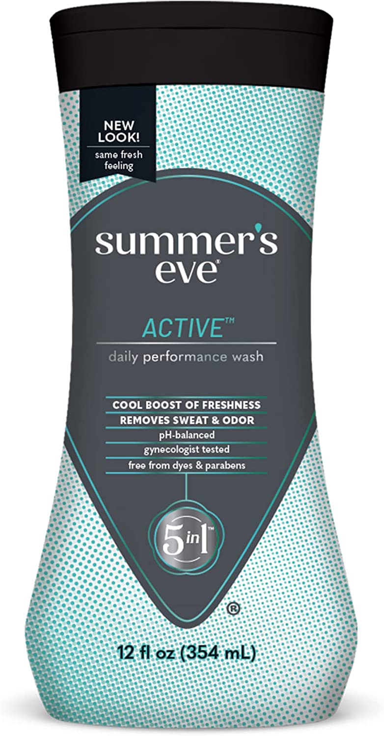 Summer's Eve Active Feminine Cleansing Wash, Cooling & Refreshing, 12 fl oz