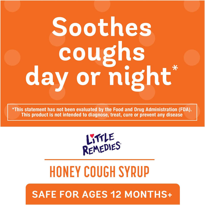 Little Remedies Honey Cough Syrup, 100% Natural, 12 Months & Up, 4 fl oz