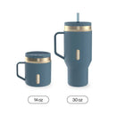 Contigo Snapseal Stainless Steel Leakproof Mug, Denim Champagne, 14 Ounce