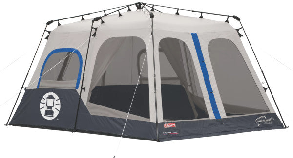 Coleman Camping Tent | 8 Person Cabin Tent with Instant Setup, Blue