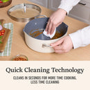 Calphalon Ceramic Nonstick 5 Quart Dutch Oven with Lid, Flour