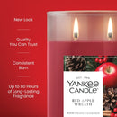 Yankee Candle Large Tumbler Scented Candle, Red Apple Wreath, 20 oz