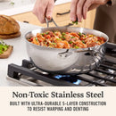 Calphalon Premier Stainless Steel 4.5-Qt Chef's Pan with Lid
