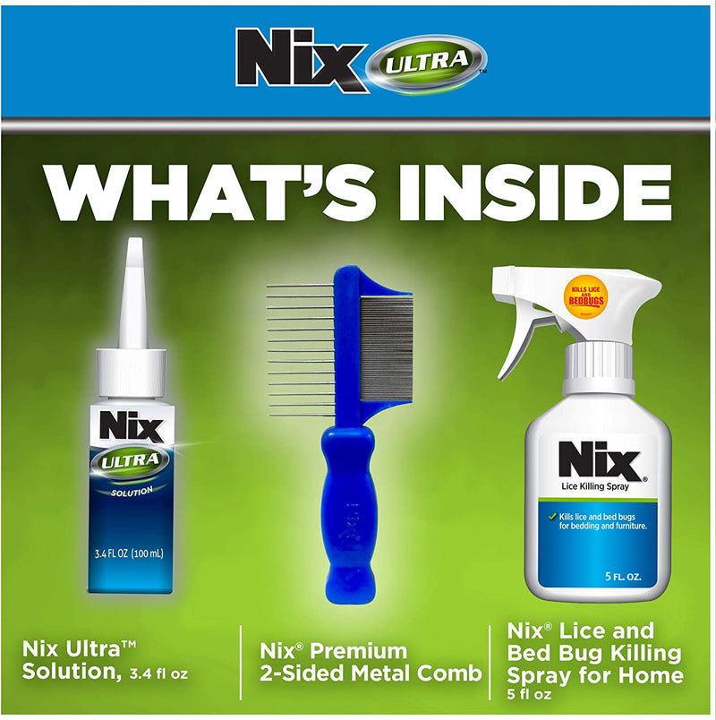 Nix Ultra Super Lice Removal Kit, Lice Removal Treatment For Hair and Home