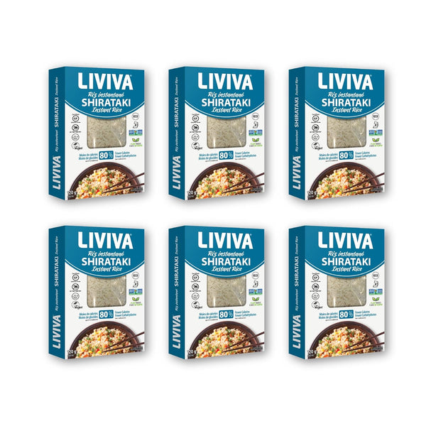 Liviva Dried Shirataki Instant Rice (6 Pack), 1 CT