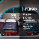 Coleman Skydome 8-Person Camping Tent, Evergreen, 1 CT