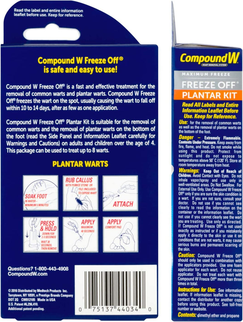 Compound W Freeze Off Plantar Wart Removal System, 8 ct - Smith's Food and  Drug