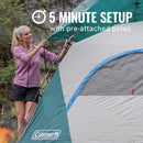 Coleman Skydome 8-Person Camping Tent, Evergreen, 1 CT