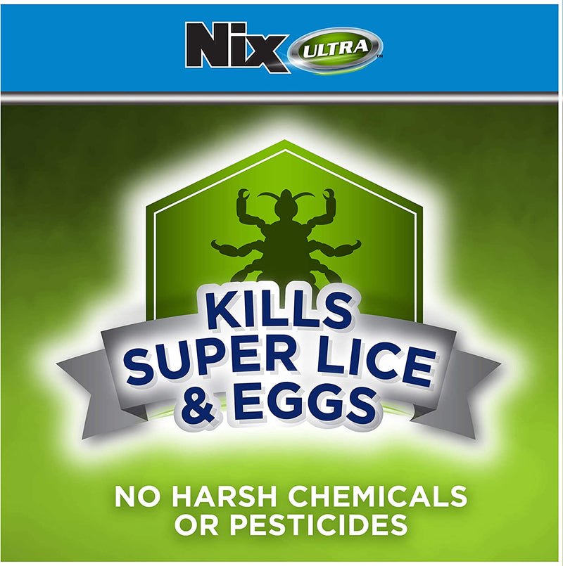 Nix Ultra 2-in-1 Super Lice Treatment, 3.4 fl oz and Lice & Egg Removal Comb