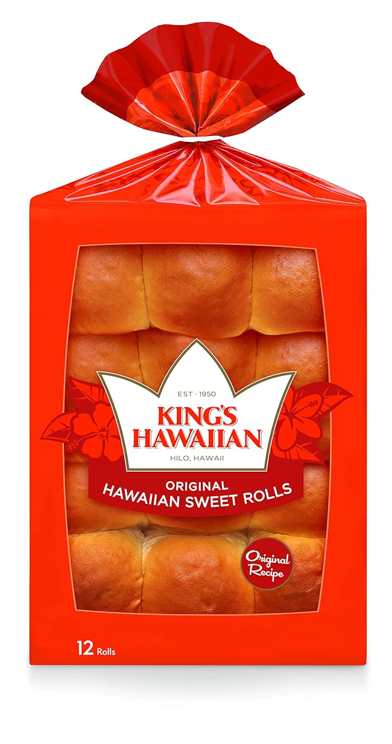 King's Hawaiian Original Hawaiian Sweet Rolls 12 Count (Pack of 1)