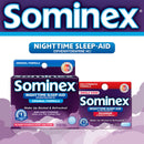 Sominex Nighttime Sleep-Aid with Diphenhydramine HCl 50 mg, Maximum Strength Formula, 16 Tablets