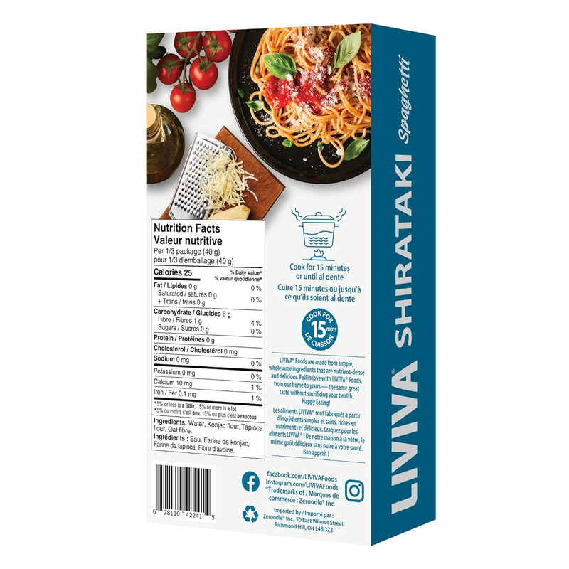 Liviva Dried Shirataki Trial Pack - 1 Noodle, 1Spag, 1 Rice (3 Pack), 1 CT