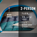 Coleman Skydome 2-Person Tent, Evergreen, 1 CT