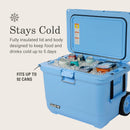 Coleman Pro 55-Quart Hard Cooler, Blue Sky, 1 CT