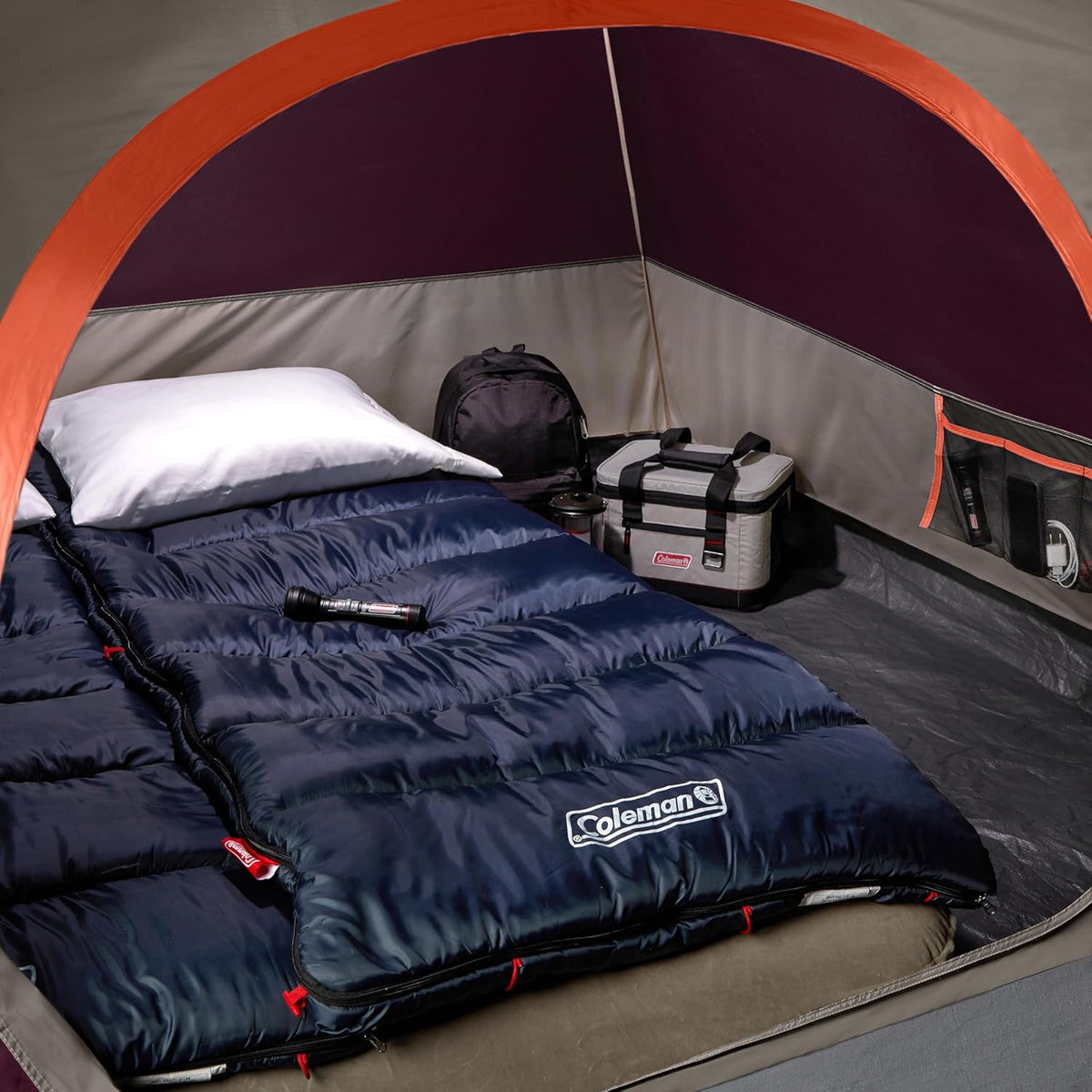 Coleman Skydome 4-Person Tent, Blackberry, 1 CT