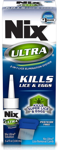 Nix Ultra Shampoo Lice Treatment Kit, All-in-One