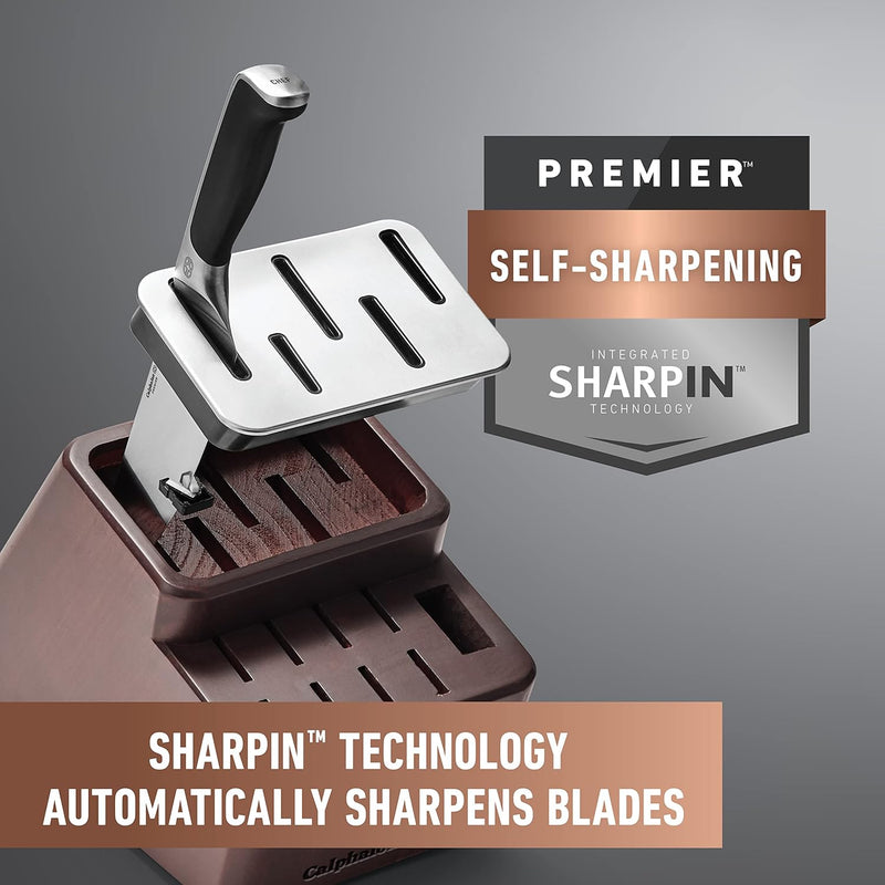 Calphalon Premier SharpIN Self-Sharpening Knife Set, 18-Piece Set, 1 CT