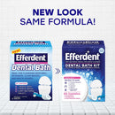 Efferdent Dental Bath Cleanser Kit, with Dental Bath, Brush & Cleansing Tablets