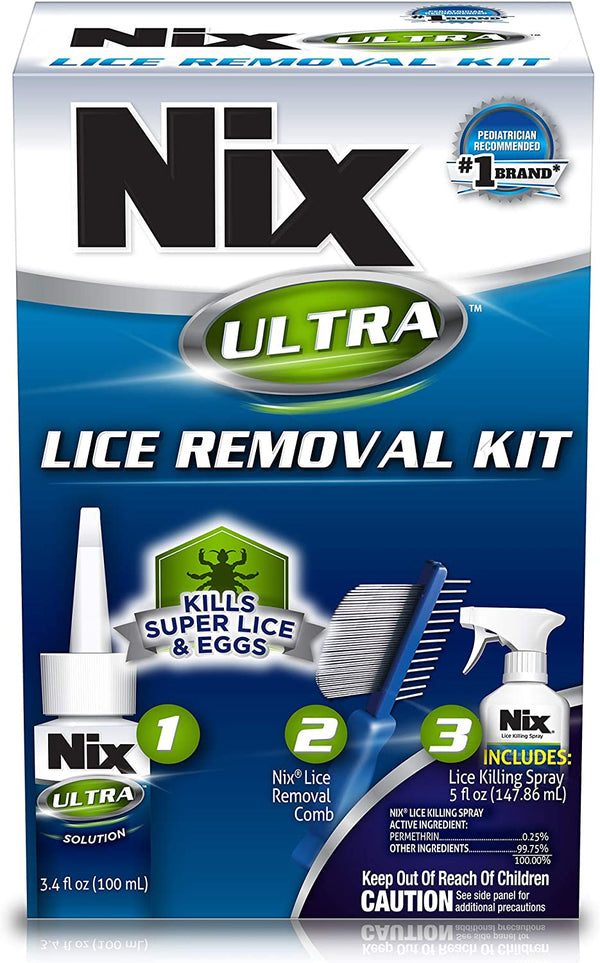 Nix Ultra Super Lice Removal Kit, Lice Removal Treatment For Hair and Home