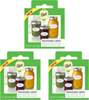 Ball Mason Jar Dissolvable Labels, 60 CT (3-Pack)