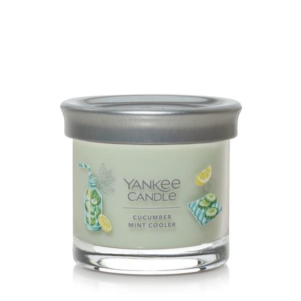 Yankee Candle Small Tumbler Scented Single Wick Jar Candle, Cucumber Mint Cooler, Over 20 Hours of Burn Time, 4.3 Ounce (Pack of 4)