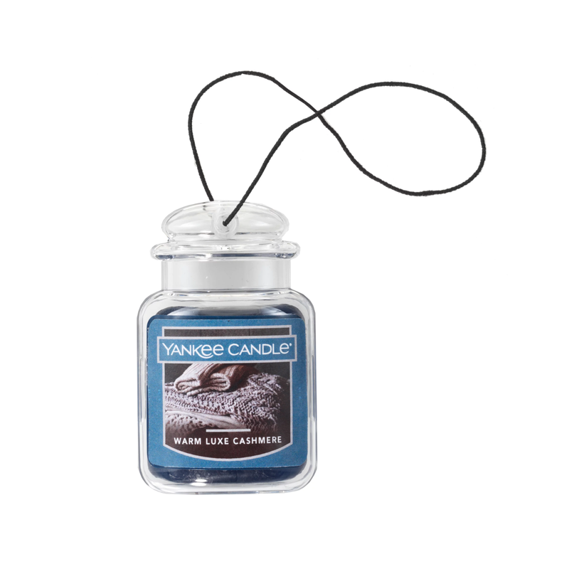 Yankee Candle Car Air Fresheners, Hanging Car Jar Ultimate, Neutralizes Odors Up To 30 Days, Warm Luxe Cashmere, 0.96 OZ (Pack of 6)