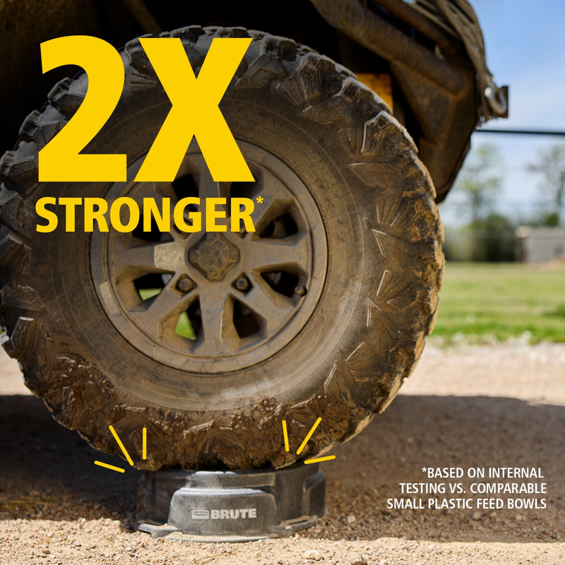 BRUTE Animal Pan Feeder, 1.25 Gallon