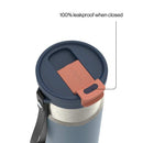 Contigo Kids DualSip Compact Leakproof Insulated Water Bottle with 2-Way Lid, Copper Horizon, 16 Ounce