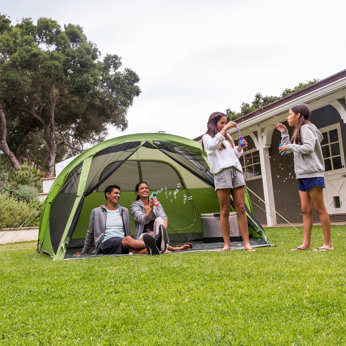 coleman evanston 6 person tent Coleman 6-Person Evanston Dome Camping Tent with Screen Room, 1 CT