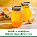 Ball Limited Edition Sunshine Glass Mason Jars, Regular Mouth, Pint Size, 16 OZ, 4 CT (3-Pack)