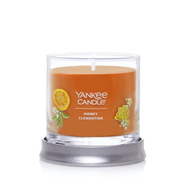 Yankee Candle Small Tumbler Scented Single Wick Jar Candle, Honey Clementine, Over 20 Hours of Burn Time, 4.3 Ounce (Pack of 4)