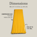 Coleman PEAK1 Sleeping Pad - Long, Marigold