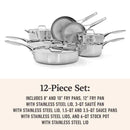 Calphalon Premier Stainless Steel 12-Piece Cookware Set