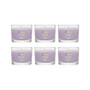 Yankee Candle Signature Votive Mini Candle Jar, Lemon Lavender Scent, Natural Soy Wax Blend Candle with Natural Fiber Wick, 1.3 OZ Glass Jar (Pack of 6)