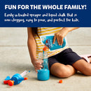 Elmer’s Spray It! Outdoor Play Washable Liquid Chalk Kit with Chalk Sprayer and Refills, Case of 2 Kits